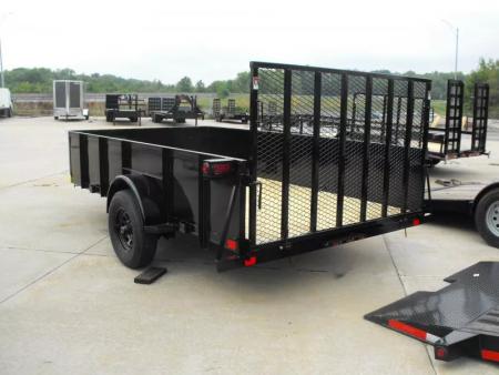 New Utility Trailer 83 X 12 Smooth Walls 24" Rear Gate Has 5200 LB Axle