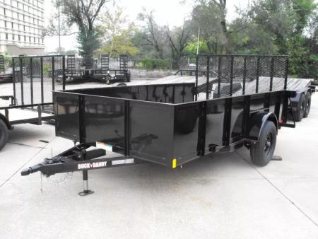 New Utility Trailer 83 X 12 Smooth Walls 24" Rear Gate Has 5200 LB Axle