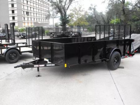 New Utility Trailer 83 X 12 Smooth Walls 24" Rear Gate Has 5200 LB Axle