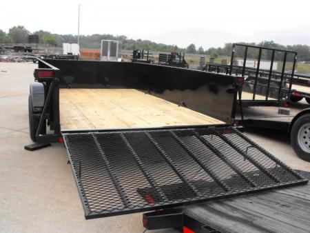 New Utility Trailer 83 X 12 Smooth Walls 24" Rear Gate Has 5200 LB Axle