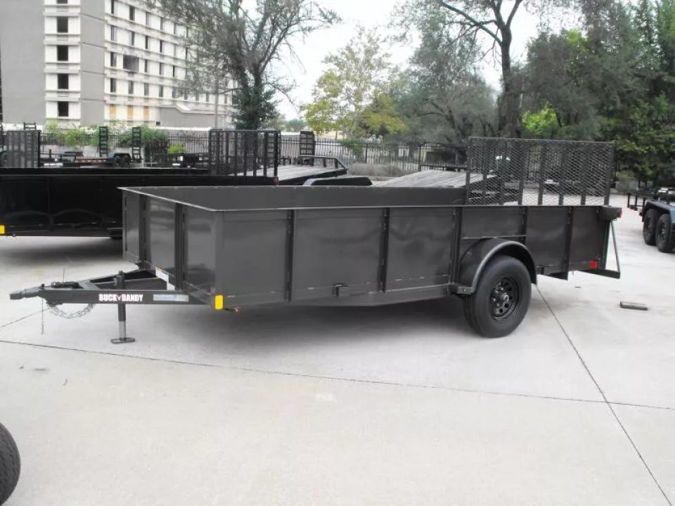 New Utility Trailer 83 X 14 Smooth Hi-Wall 24" Gate 5200 LB Axle