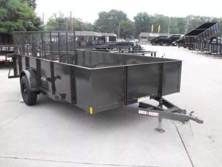 New Utility Trailer 83 X 14 Smooth Hi-Wall 24  Gate 5200 LB Axle
