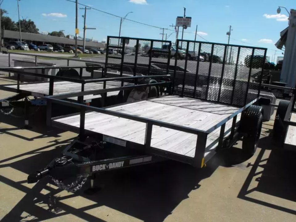 New Utility Trailer 77 X 12 Rear Spring Assisted Gate