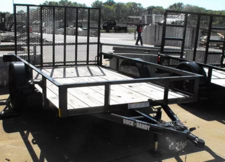 New Utility Trailer 6 X 10 Rear Spring Loaded Ramp 2990  Axle