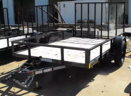 New Utility Trailer 6 X 10 Rear Spring Loaded Ramp 2990  Axle