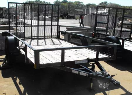 New Utility Trailer 6 X 10 Rear Spring Loaded Ramp 2990  Axle