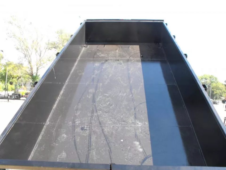 New DUMP TRAILER 83 X 16 2' WALLS 14000 GVWR Slipper Springs 30 Watt Solar