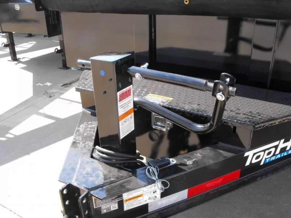 New DUMP TRAILER 83 X 16 2' WALLS 14000 GVWR Slipper Springs 30 Watt Solar