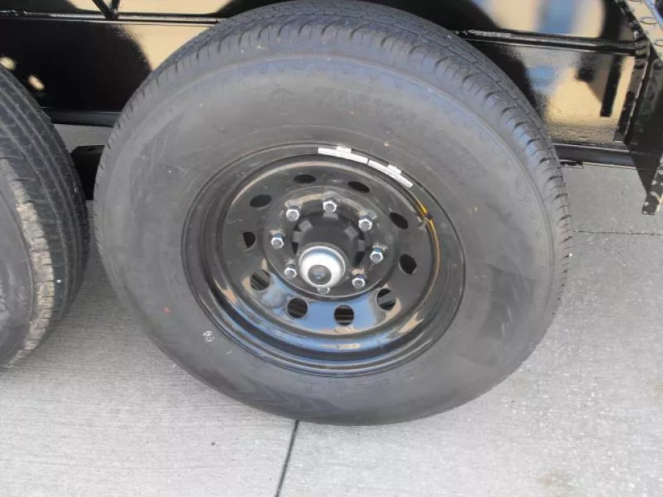 New DUMP TRAILER 83 X 16 2' WALLS 14000 GVWR Slipper Springs 30 Watt Solar