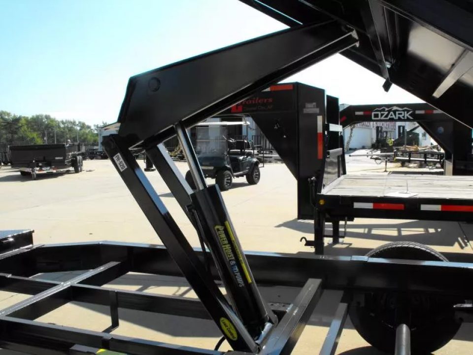 New DUMP TRAILER 83 X 16 2' WALLS 14000 GVWR Slipper Springs 30 Watt Solar