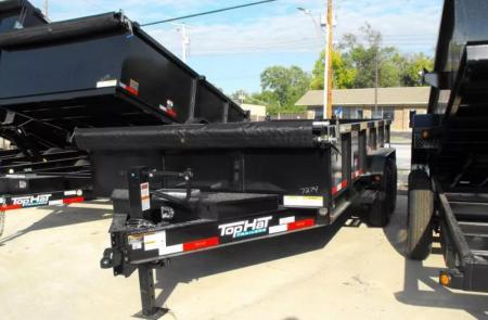 New DUMP TRAILER 83 X 16 2' WALLS 14000 GVWR Slipper Springs 30 Watt Solar