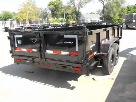 New DUMP TRAILER 83 X 16 2' WALLS 14000 GVWR Slipper Springs 30 Watt Solar