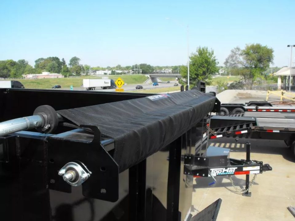 New Dump Trailer 83 X 16 14K 4' Walls Tarp 7 Gauge Floor I-Beam 30 Watt Pnl