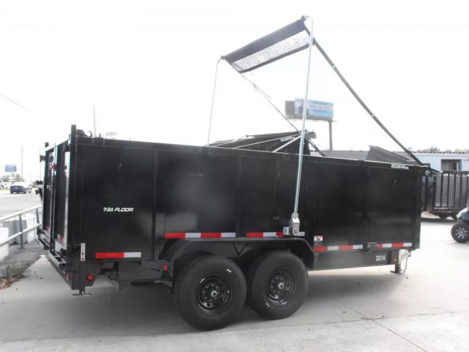 New Dump Trailer 83 X 16 14K 4' Walls Tarp 7 Gauge Floor I-Beam 30 Watt Pnl