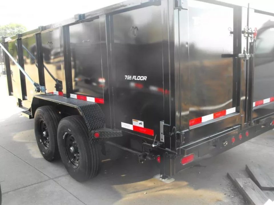 New Dump Trailer 83 X 16 14K 4' Walls Tarp 7 Gauge Floor I-Beam 30 Watt Pnl