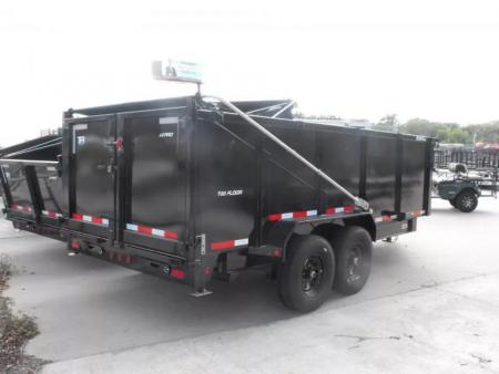 New Dump Trailer 83 X 16 14K 4' Walls Tarp 7 Gauge Floor I-Beam 30 Watt Pnl