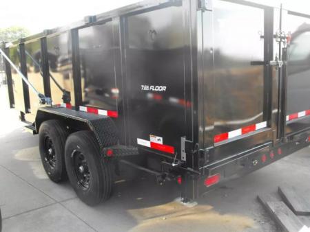 New Dump Trailer 83 X 16 14K 4' Walls Tarp 7 Gauge Floor I-Beam 30 Watt Pnl