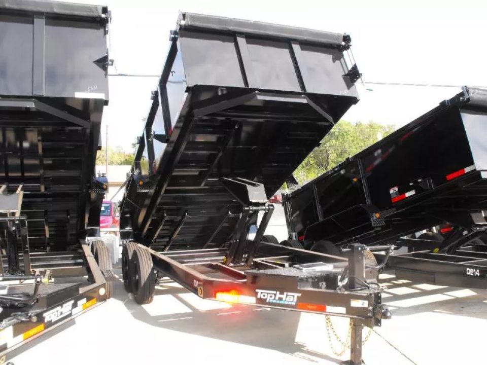 New Dump Trailer 83 X 16 3' Walls Tarp System Dump 14 Ply Tires 30 Watt Solar Pnl