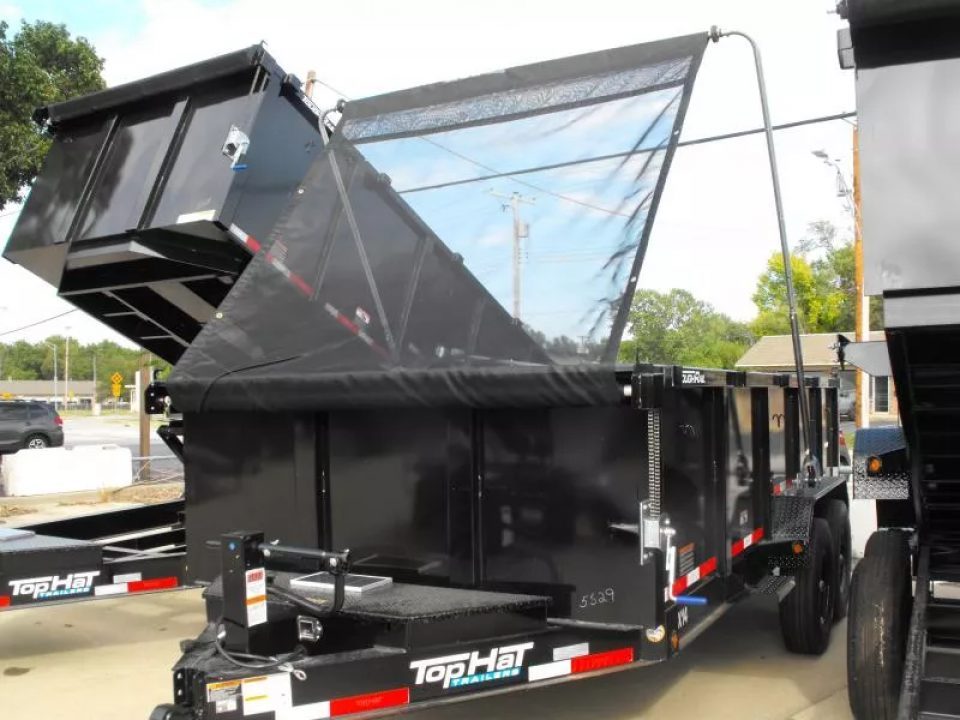 New Dump Trailer 83 X 16 3' Walls Tarp System Dump 14 Ply Tires 30 Watt Solar Pnl