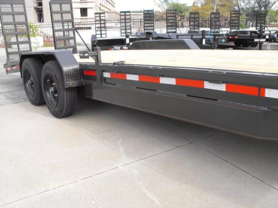 New Equipment trailer   83 X 24   4' Steel Dove (16000 GVWR) Color Metallic Gray