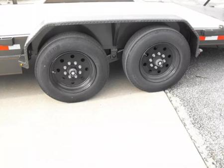 New Equipment trailer   83 X 24   4' Steel Dove (16000 GVWR) Color Metallic Gray