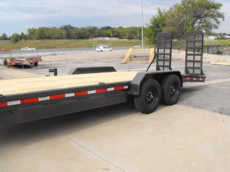 New Equipment trailer   83 X 24   4' Steel Dove (16000 GVWR) Color Metallic Gray