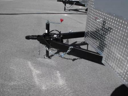 New Enclosed Trailer 7 X 10  Barn Door Concession Window 30 Amp Package Color Silver Mist