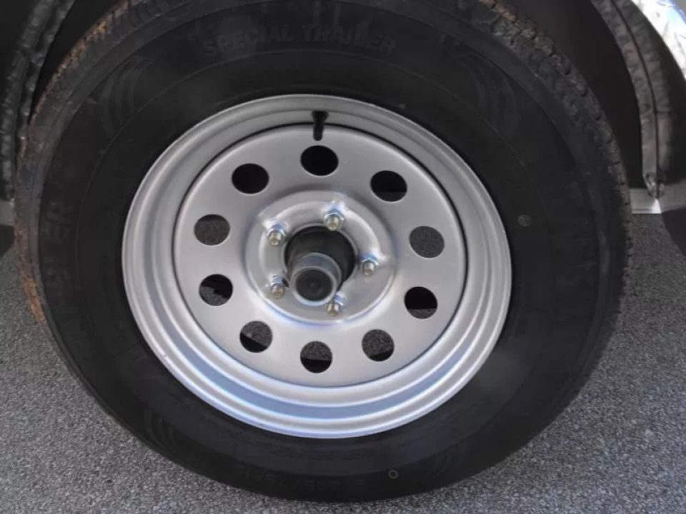 New Enclosed Trailer 7 X 10 barn Door Concession Window 30 Amp Package Color Charcoal