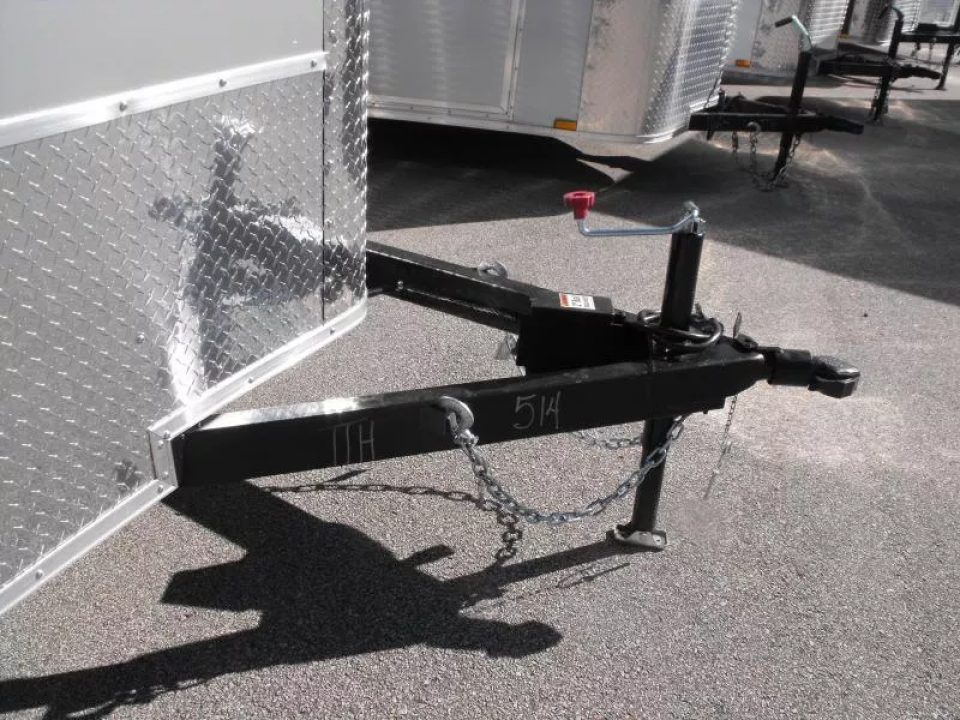 New Enclosed Trailer 7 X 12 Barn Door Concession Window 30 Amp Package Color Silver Mist