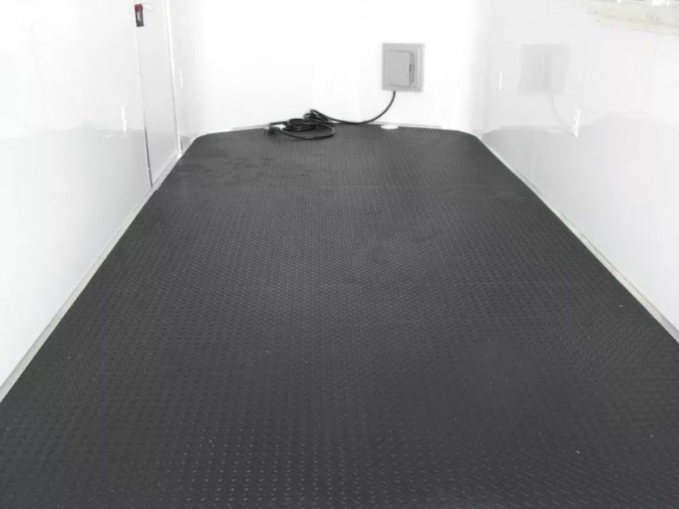 New Enclosed Trailer 7 X 12 Barn Door Concession Window 30 Amp Package Color Silver Mist