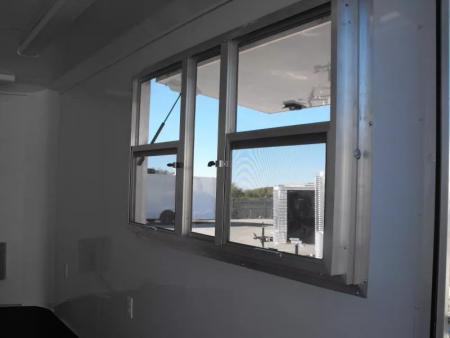 New Enclosed Trailer 7 X 12 Barn Door Concession Window 30 Amp Package Color Silver Mist