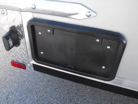 New Enclosed Trailer 7 X 12 Barn Door Concession Window 30 Amp Package Color Silver Mist