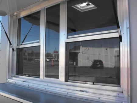 New Enclosed Trailer 7 X 12 Barn Door Concession Window 30 Amp Package Color Silver Mist