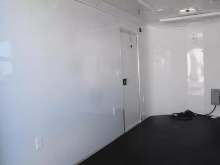 New Enclosed Trailer 7 X 12 Barn Door Concession Window 30 Amp Package Color Silver Mist