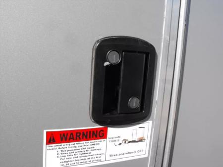 New Enclosed Trailer 7 X 12 Barn Door Concession Window 30 Amp Package Color Silver Mist