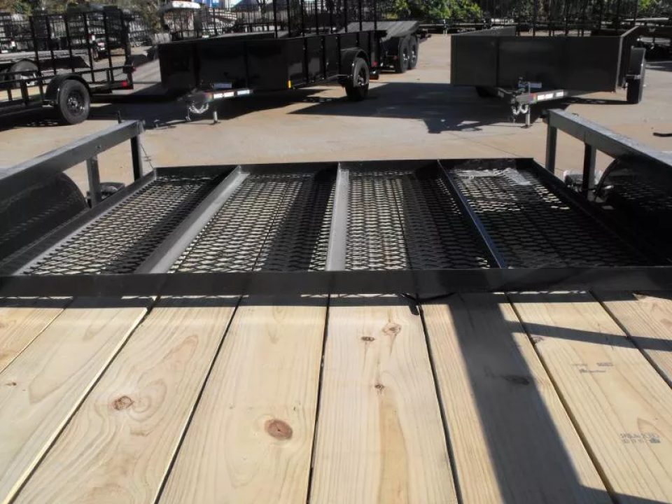 New Utility Trailer 5 X 8 Wood Deck Ramp