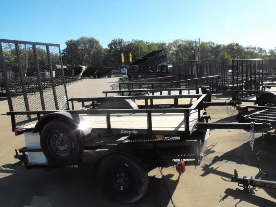 New Utility Trailer 5 X 8 Wood Deck Ramp
