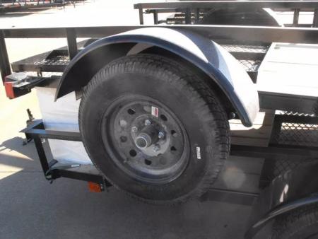 New Utility Trailer 5 X 8 Wood Deck Ramp