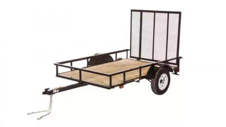 New Utility Trailer 5 X 8 Wood Deck Ramp
