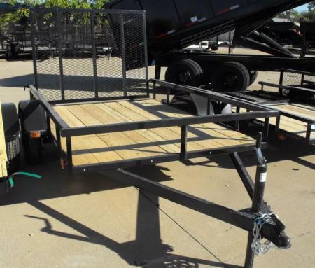 New Utility Trailer 5 X 8 Ramp Wood Deck