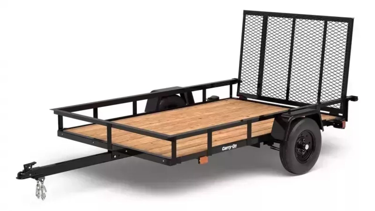 New Utility Trailer 5 X 8 Ramp 2000 LB Axle