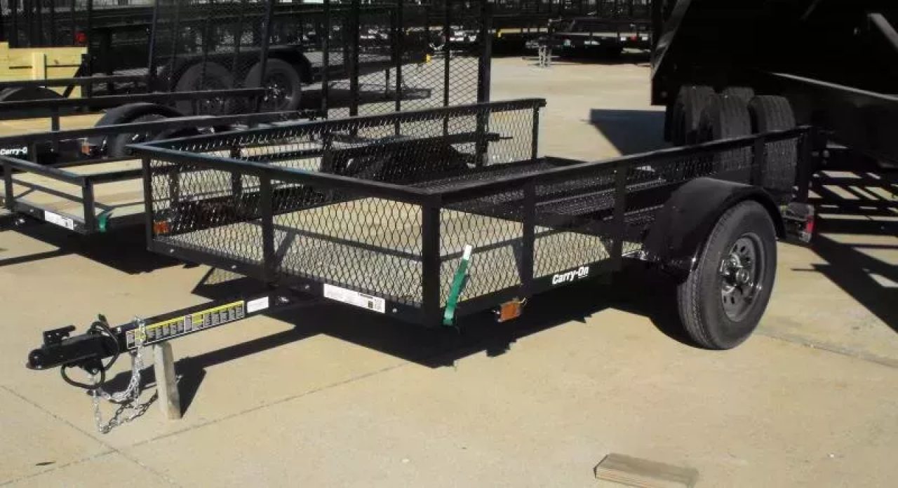 New Utility Trailer 5 X 8 Ramp  Mesh Sides