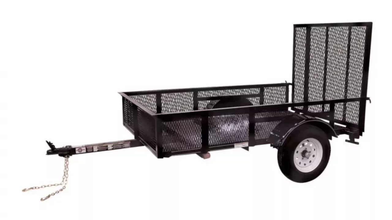 New Utility Trailer 5 X 8 Ramp Mesh Floor & Sides