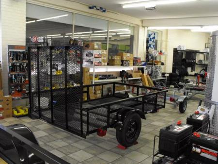 New Utility Trailer 5 X 8 Ramp Mesh Floor & Sides