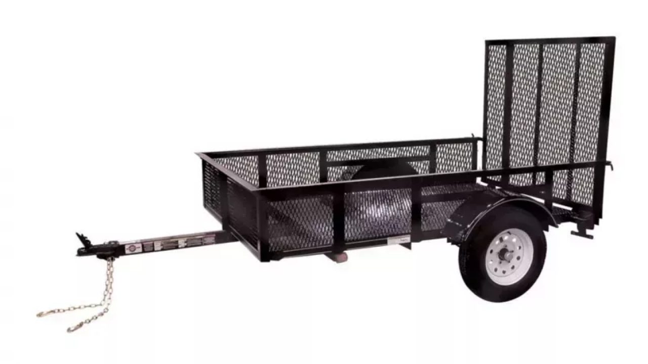 New Utility Trailer 5 X 8 Ramp Mesh Floor & Sides