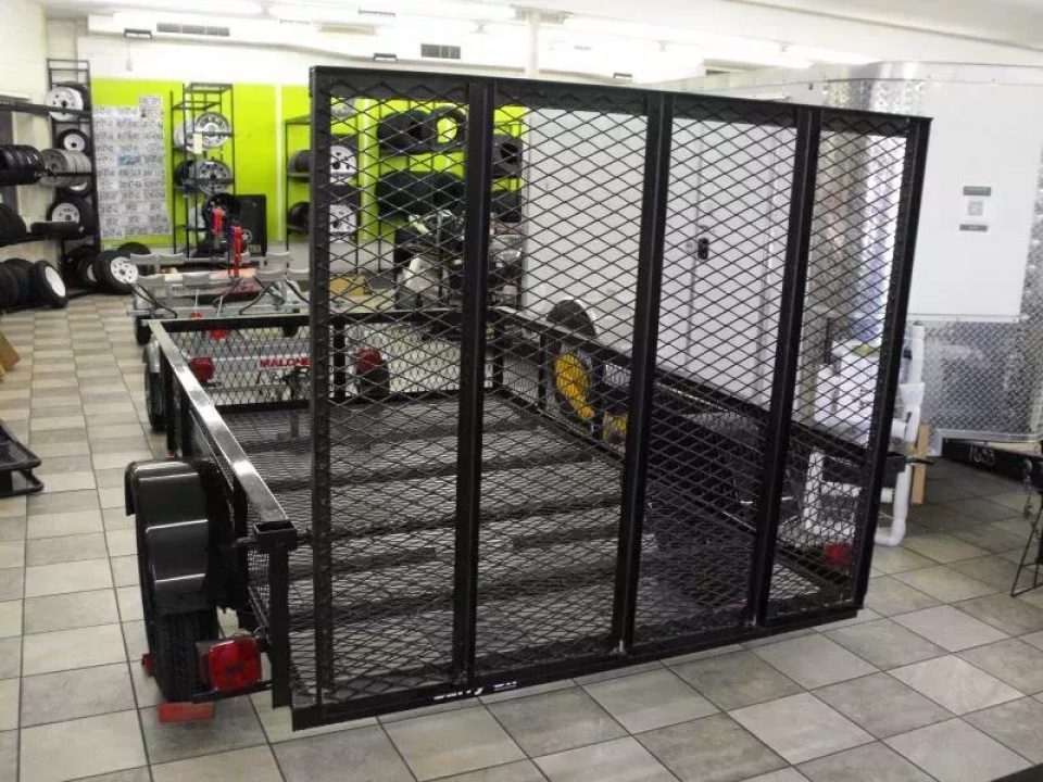 New Utility Trailer 5 X 8 Ramp Mesh Floor & Sides