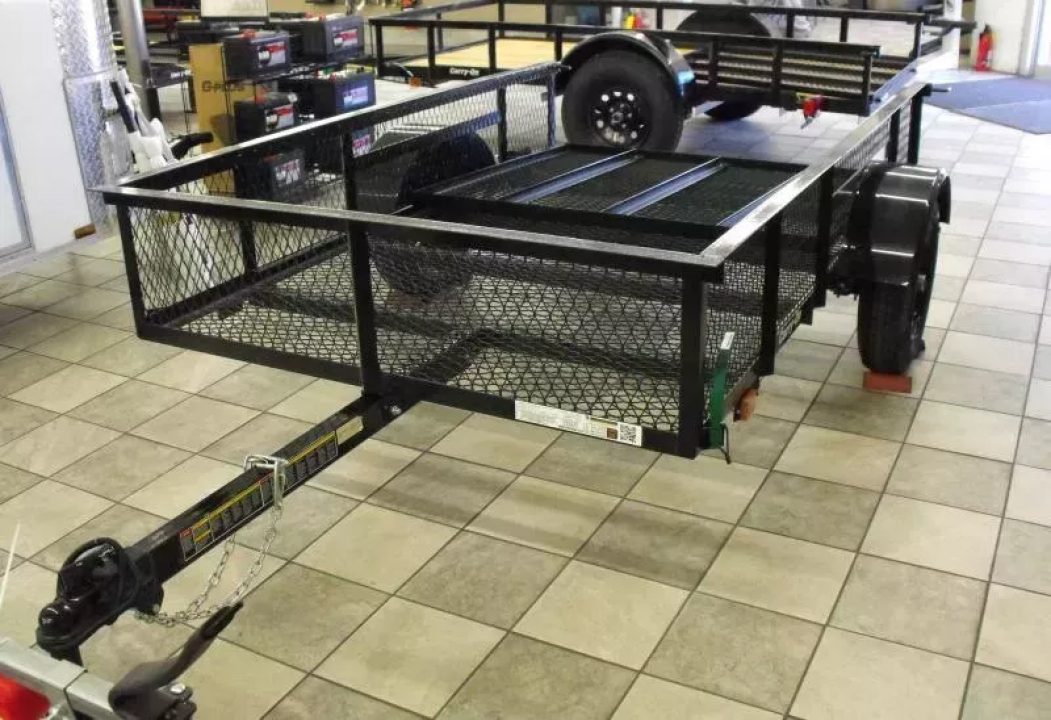 New Utility Trailer 5 X 8 Ramp Mesh Floor & Sides