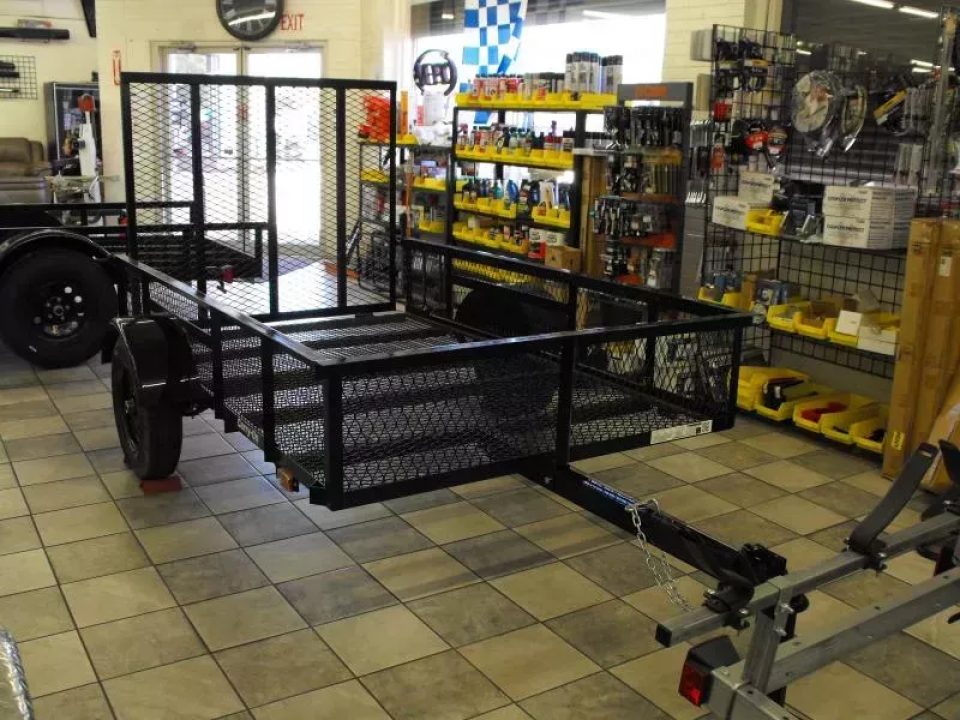 New Utility Trailer 5 X 8 Ramp Mesh Floor & Sides