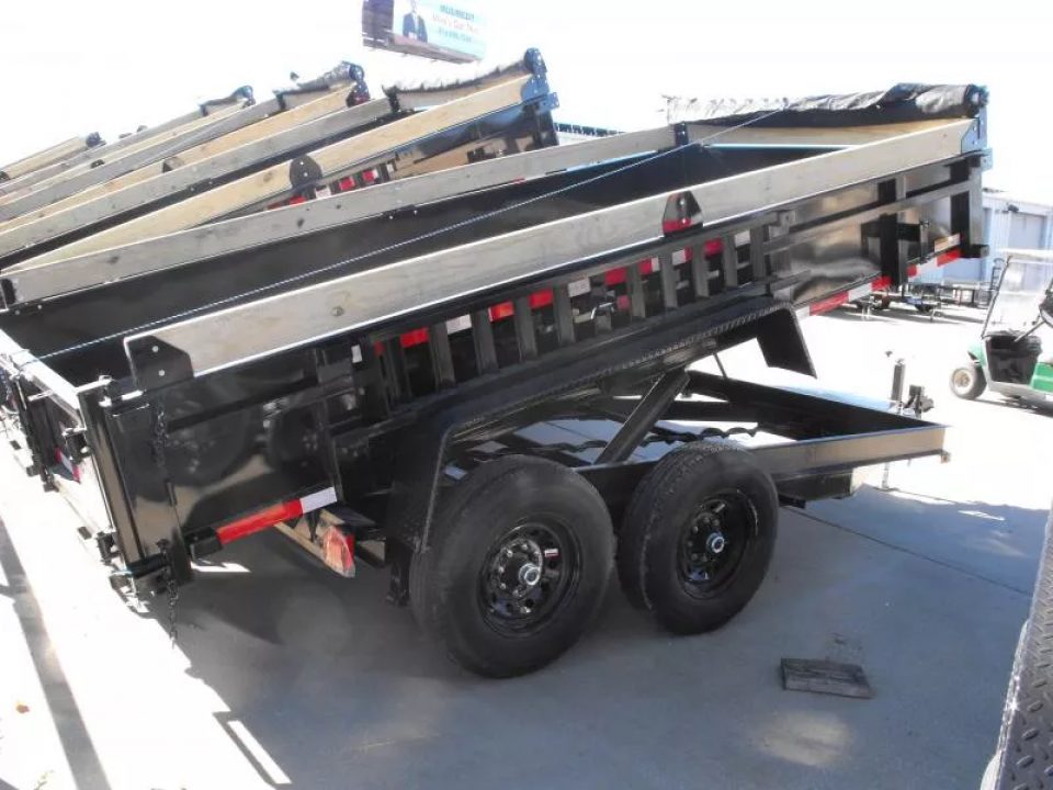 New Dump Trailer 7 X 14 Spreader Gate 14000 6" Wall Ext /Tarp Inc