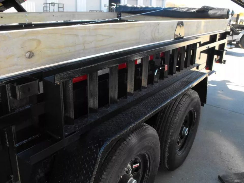 New Dump Trailer 7 X 14 Spreader Gate 14000 6" Wall Ext /Tarp Inc